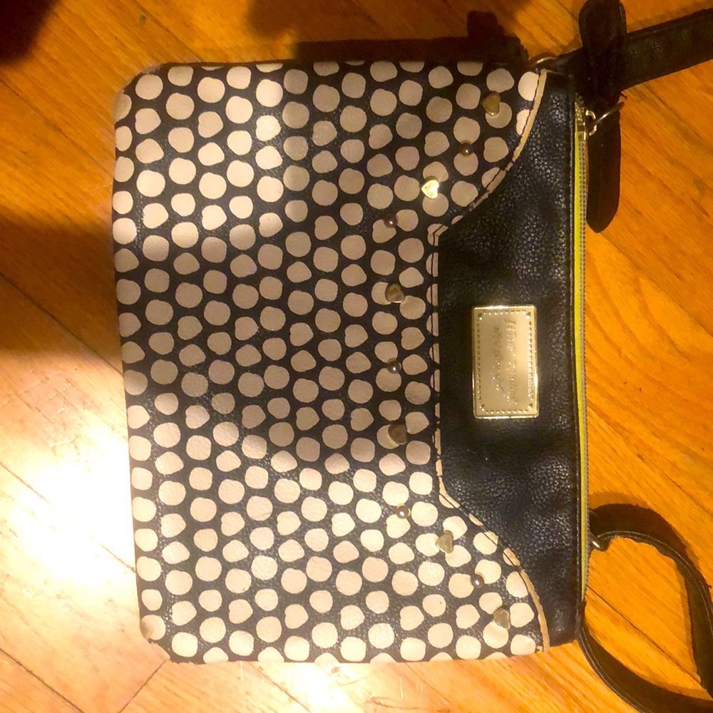 Vintage purse polka dot and stripe bohemian